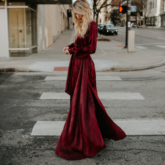 Satin Maxi Dress - Picture 4 of 6